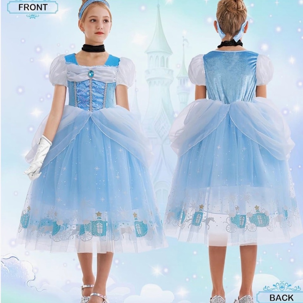 Girls Cinderella like Costume Size 5T-6T